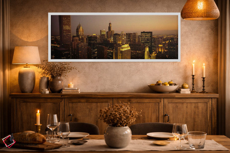 تابلو دکوراتیو Chicago, Illinois, USA #2,آسمان خراش ها در یک شهر، شیکا… اثر پانورامیک ایمجز - D1W