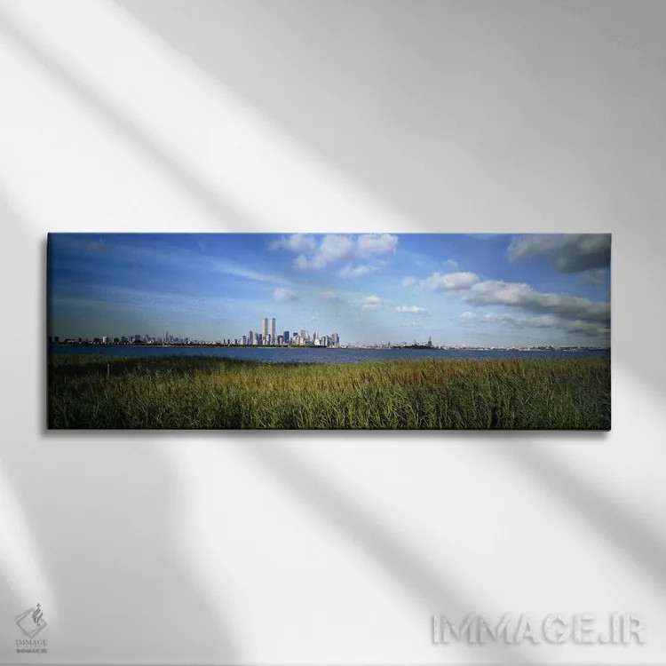 تابلو دکوراتیو New Jersey, New York City, New York State, USA,ساختمان… اثر پانورامیک ایمجز - نمای روبهرو روی دیوار