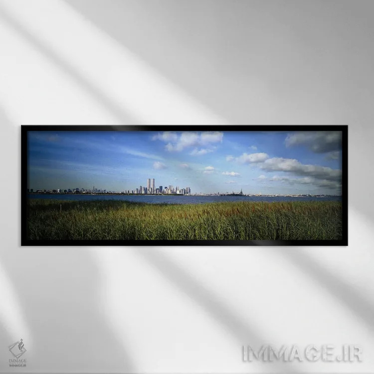 تابلو دکوراتیو New Jersey, New York City, New York State, USA,ساختمان… اثر پانورامیک ایمجز - نمای قابدار مشکی