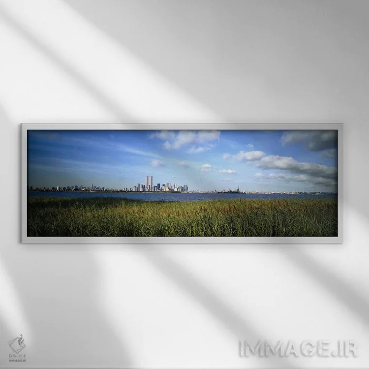 تابلو دکوراتیو New Jersey, New York City, New York State, USA,ساختمان… اثر پانورامیک ایمجز - نمای قابدار سفید