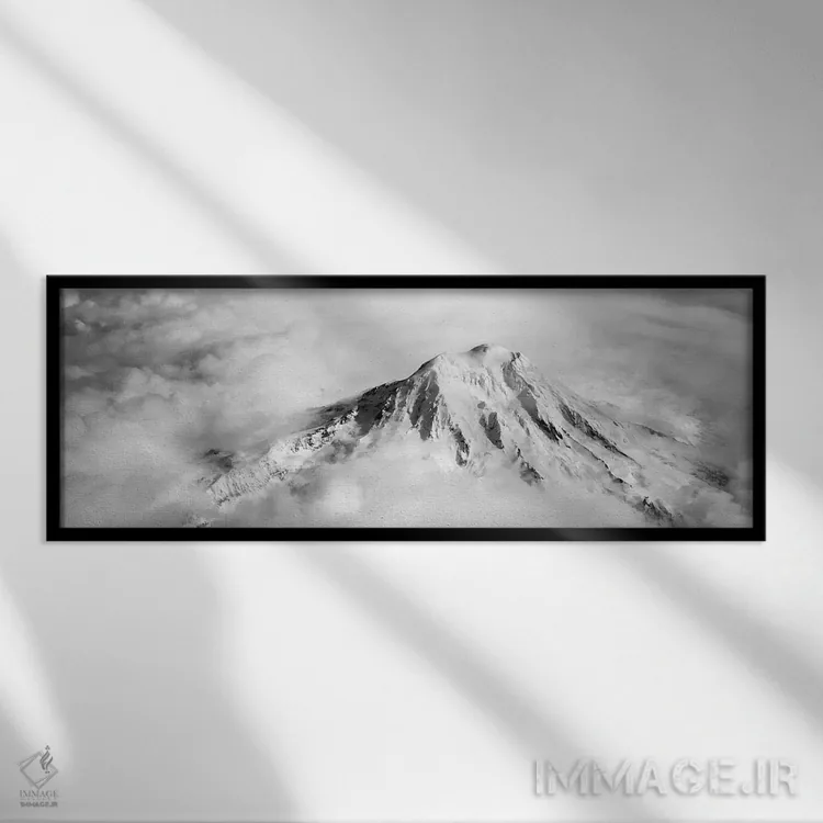 تابلو دکوراتیو Mt Rainier, Mt Rainier National Park, Washington State… اثر پانورامیک ایمجز - نمای قابدار مشکی