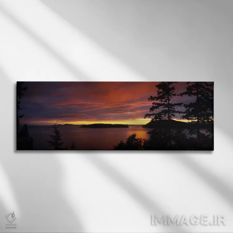 تابلو دکوراتیو Rosario Strait, San Juan Islands, Fidalgo Island, Skagi… اثر پانورامیک ایمجز - نمای روبهرو روی دیوار