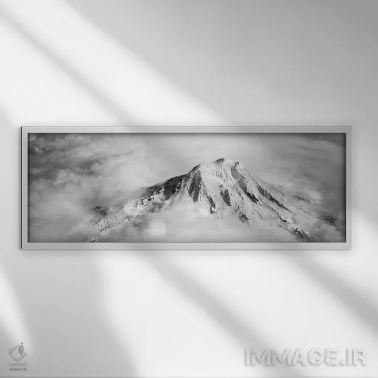 تابلو دکوراتیو Mt Rainier, Mt Rainier National Park, Washington State… اثر پانورامیک ایمجز - نمای قابدار سفید