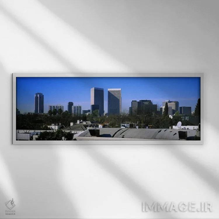 تابلو دکوراتیو Century City, City of Los Angeles, California, USA,ساخت… اثر پانورامیک ایمجز - نمای قابدار سفید
