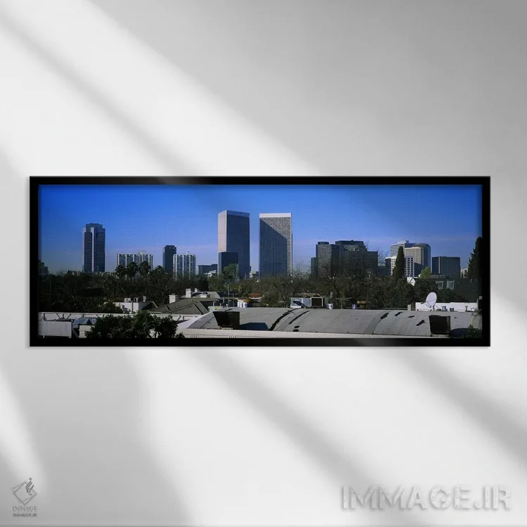 تابلو دکوراتیو Century City, City of Los Angeles, California, USA,ساخت… اثر پانورامیک ایمجز - نمای قابدار مشکی