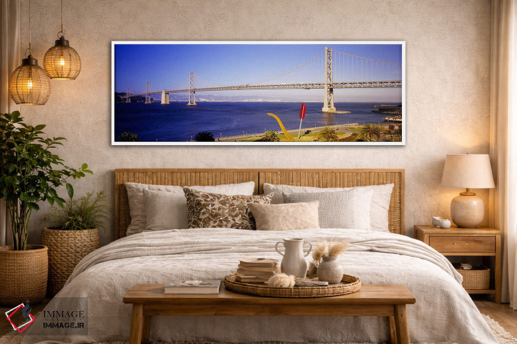 تابلو دکوراتیو Bay Bridge, San Francisco, California, USA,پل روی یک ور… اثر پانورامیک ایمجز - D5W