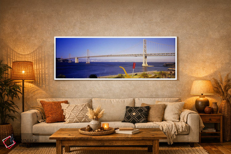 تابلو دکوراتیو Bay Bridge, San Francisco, California, USA,پل روی یک ور… اثر پانورامیک ایمجز - D6W