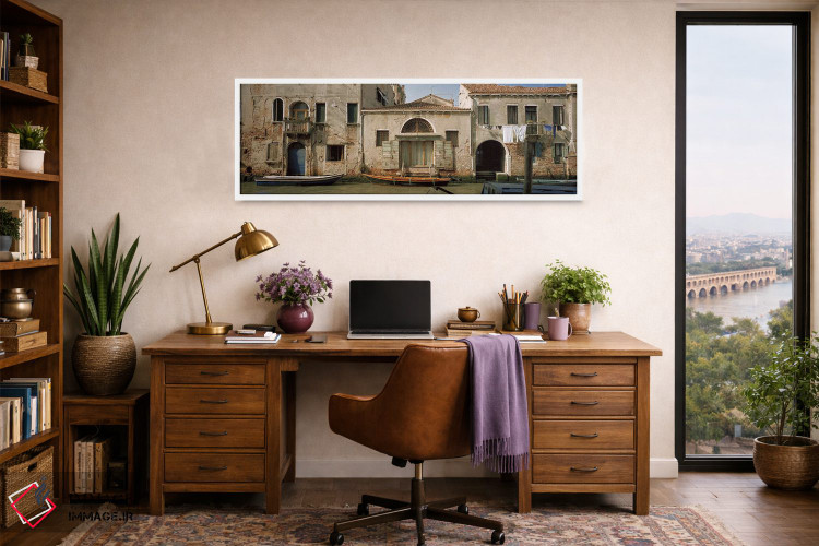 تابلو دکوراتیو Rio de la Pieta, Venice, Italy,معماری ساحلی، ریو دلا پی… اثر پانورامیک ایمجز - D1W