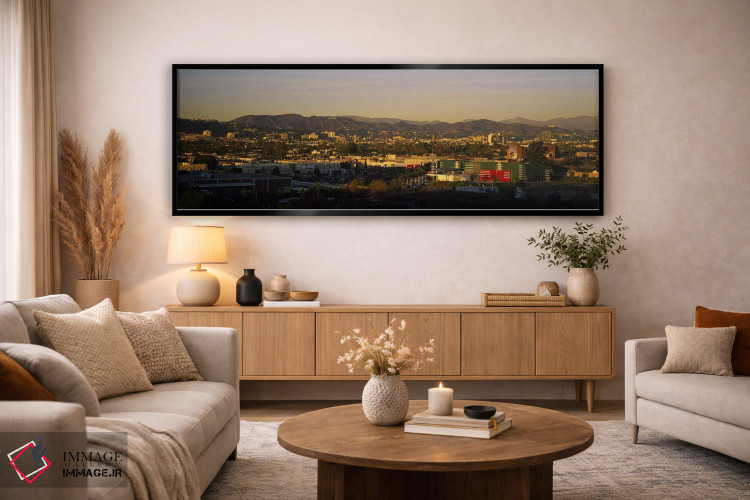 تابلو دکوراتیو San Gabriel Mountains, Hollywood Hills, City of Los Ang… اثر پانورامیک ایمجز - D5B