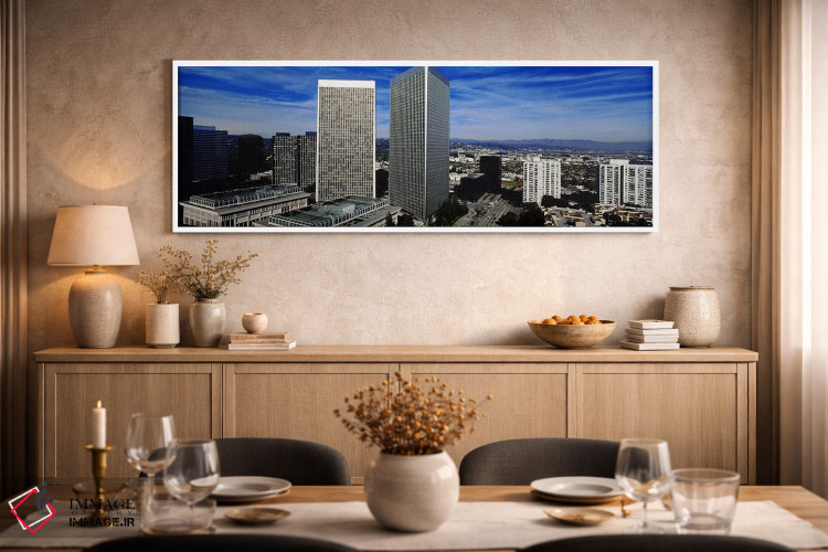 تابلو دکوراتیو San Gabriel Mountains, Hollywood Hills, Century City, C… اثر پانورامیک ایمجز - D2W