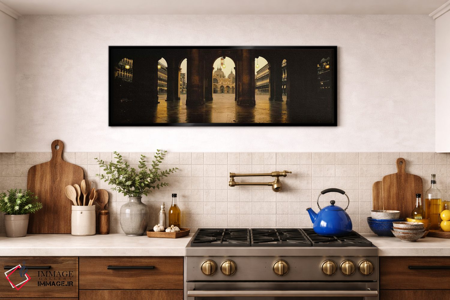 تابلو دکوراتیو Venice, Italy,کلیسای جامع سن مارکو از نمای طاق مقابل ان… اثر پانورامیک ایمجز - D2B