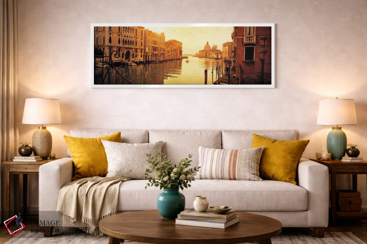 تابلو دکوراتیو Grand Canal, Venice, Italy,ملک ساحلی، کانال گراند، ونیز… اثر پانورامیک ایمجز - D1W