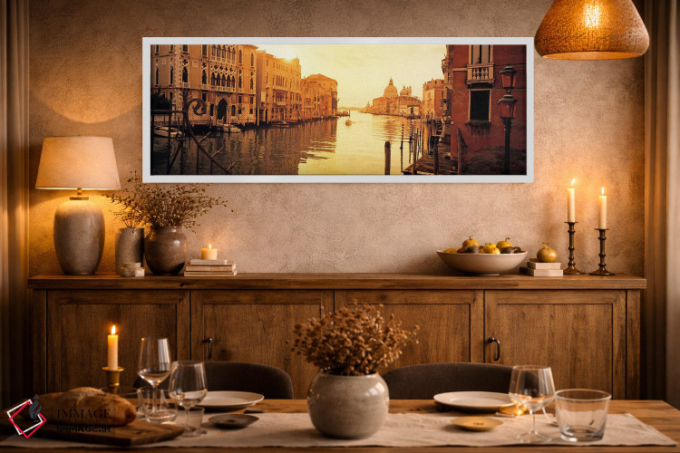 تابلو دکوراتیو Grand Canal, Venice, Italy,ملک ساحلی، کانال گراند، ونیز… اثر پانورامیک ایمجز - D2W