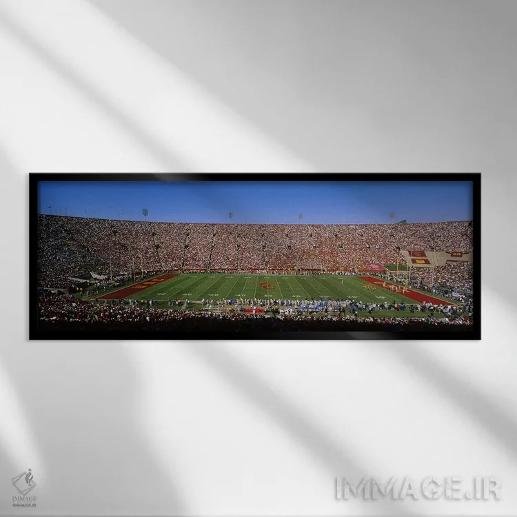 تابلو دکوراتیو Los Angeles Memorial Coliseum, City of Los Angeles, Cal… اثر پانورامیک ایمجز - نمای قابدار مشکی