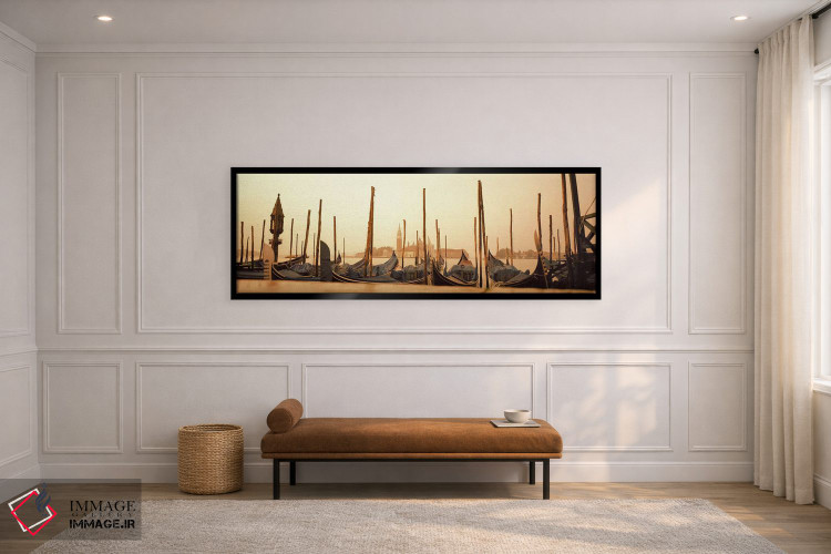 تابلو دکوراتیو San Marco Giardinetti Terminal, Venice, Italy,گوندولاها… اثر پانورامیک ایمجز - D3B