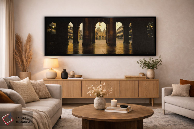 تابلو دکوراتیو Venice, Italy,کلیسای جامع سن مارکو از نمای طاق مقابل ان… اثر پانورامیک ایمجز - D5B