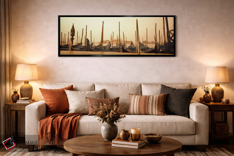 تابلو دکوراتیو San Marco Giardinetti Terminal, Venice, Italy,گوندولاها… اثر پانورامیک ایمجز - D6B