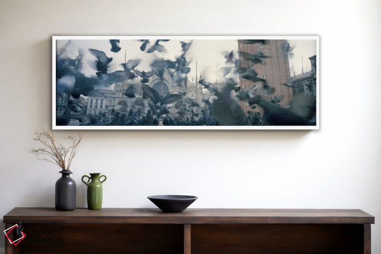 تابلو دکوراتیو St. Mark's Square, Venice, Italy,نمای زاویه پایین از گر… اثر پانورامیک ایمجز - D1W