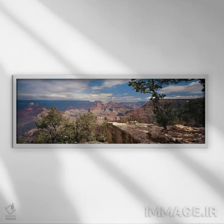 تابلو دکوراتیو Grand Canyon National Park, Arizona, USA,نمایی از نقطه… اثر پانورامیک ایمجز - نمای قابدار سفید
