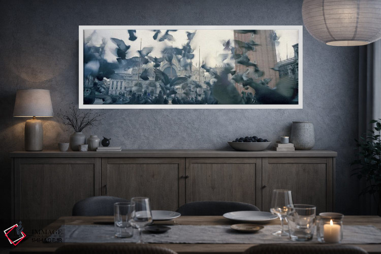 تابلو دکوراتیو St. Mark's Square, Venice, Italy,نمای زاویه پایین از گر… اثر پانورامیک ایمجز - D3W