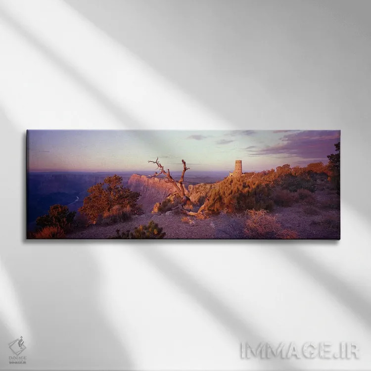 تابلو دکوراتیو Grand Canyon National Park, Arizona, USA,غروب باشکوه بر… اثر پانورامیک ایمجز - نمای روبهرو روی دیوار
