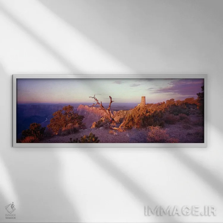 تابلو دکوراتیو Grand Canyon National Park, Arizona, USA,غروب باشکوه بر… اثر پانورامیک ایمجز - نمای قابدار سفید