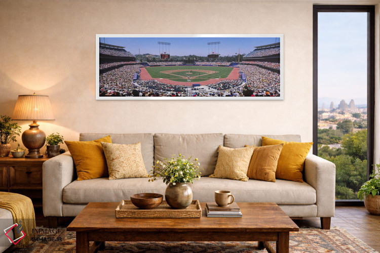 تابلو دکوراتیو Dodger Stadium, Los Angeles, California, USA,مسابقه بیس… اثر پانورامیک ایمجز - D5W