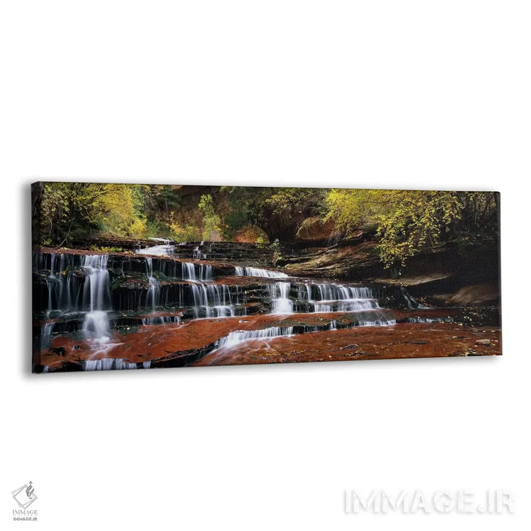 تابلو دکوراتیو North Creek, Zion National Park, Utah, USA,آبشار در یک… اثر پانورامیک ایمجز - نمای پرسپکتیو محصول