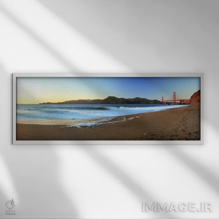 تابلو دکوراتیو Golden Gate Bridge, San Francisco, California, USA,ردپا… اثر پانورامیک ایمجز - نمای قابدار سفید