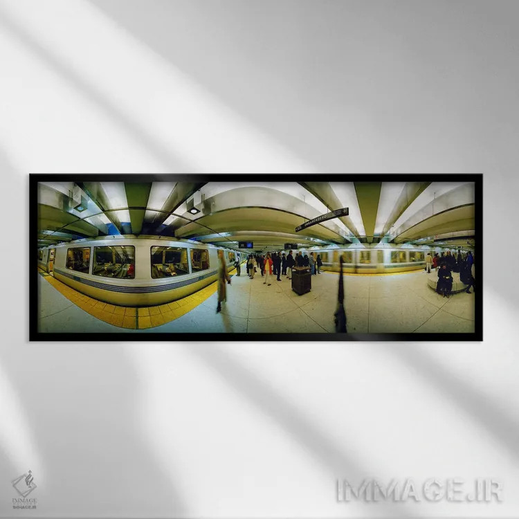 تابلو دکوراتیو San Francisco, California, USA,گروه بزرگی از افراد در ا… اثر پانورامیک ایمجز - نمای قابدار مشکی