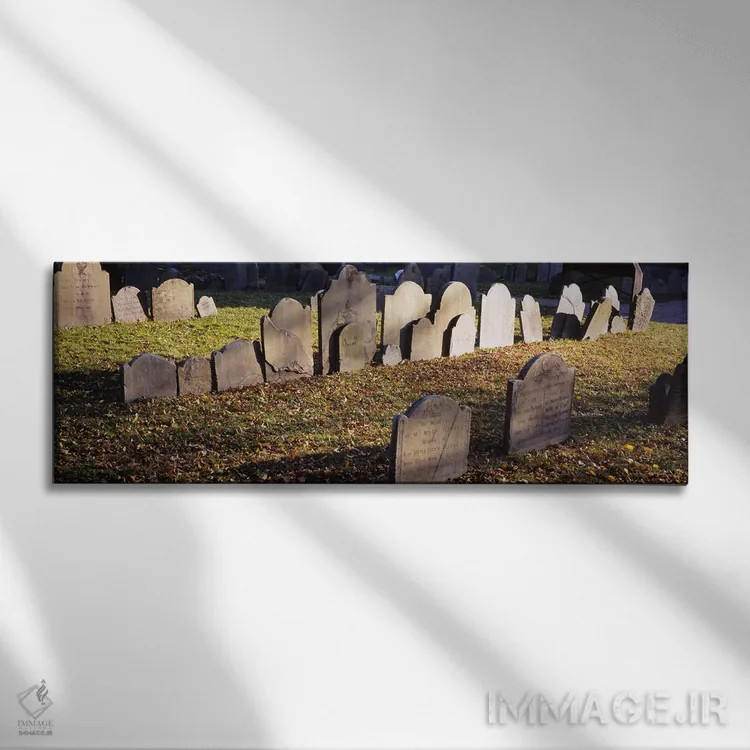 تابلو دکوراتیو Copp's Hill Burying Ground, Freedom Trail, Boston, Mass… اثر پانورامیک ایمجز - نمای روبهرو روی دیوار