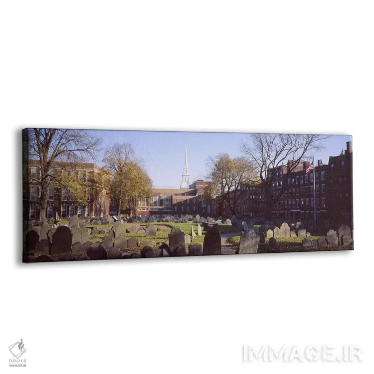 تابلو دکوراتیو Copp's Hill Burying Ground, Freedom Trail, Boston, Mass… اثر پانورامیک ایمجز - نمای پرسپکتیو محصول