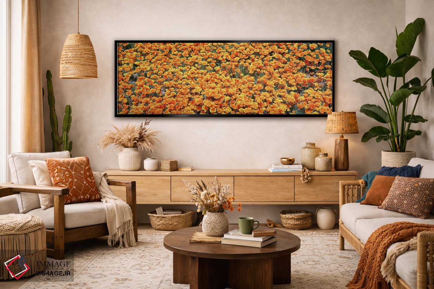 تابلو دکوراتیو Antelope Valley California Poppy Reserve, Los Angelese… اثر پانورامیک ایمجز - D2B