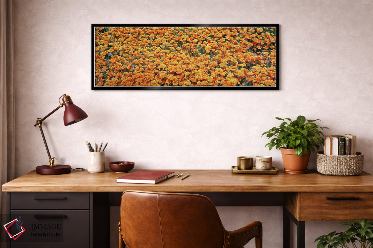 تابلو دکوراتیو Antelope Valley California Poppy Reserve, Los Angelese… اثر پانورامیک ایمجز - D3B