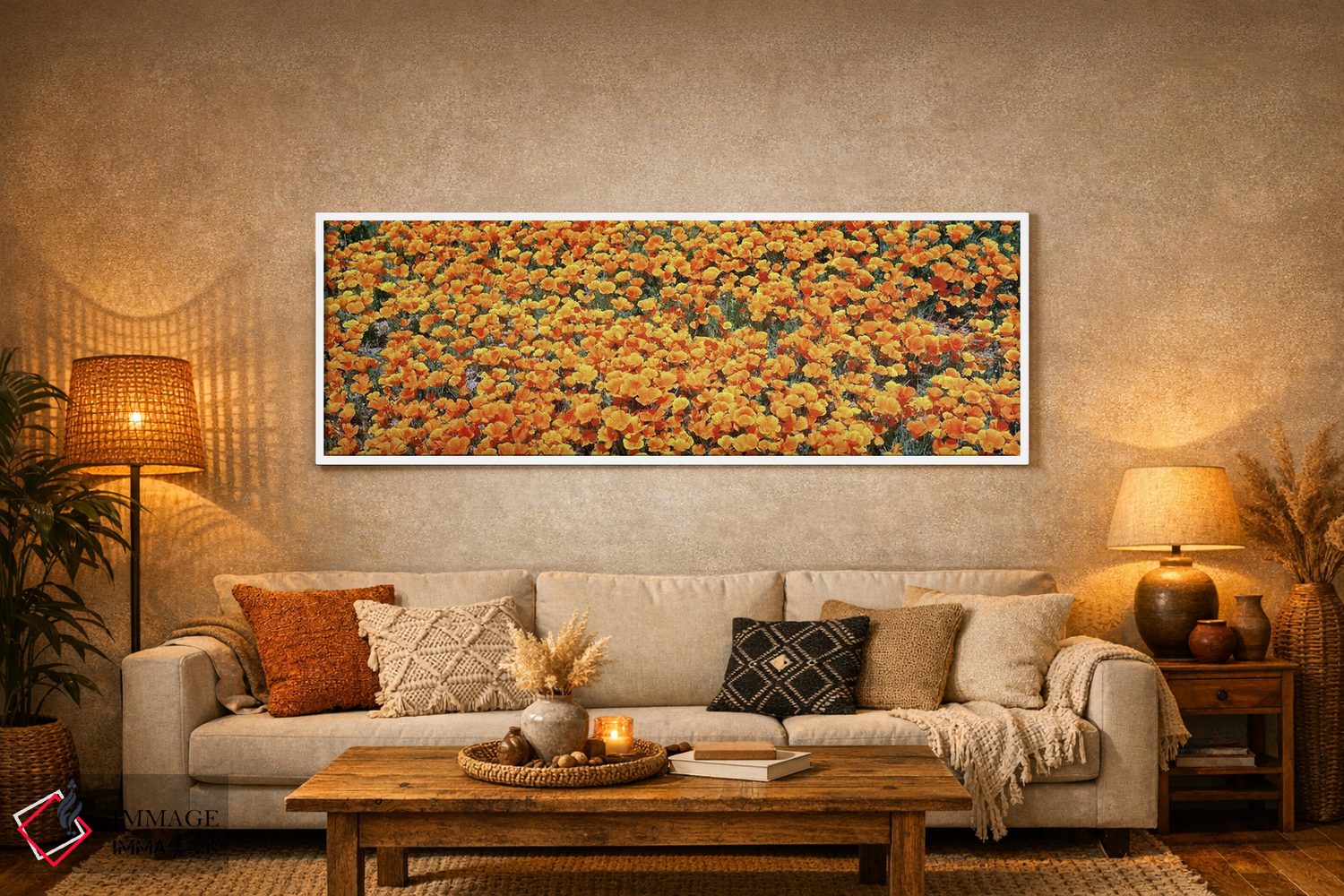 تابلو دکوراتیو Antelope Valley California Poppy Reserve, Los Angelese… اثر پانورامیک ایمجز - D6W
