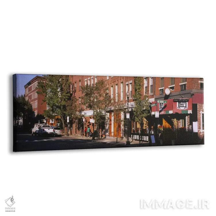 تابلو دکوراتیو North End, Boston, Massachusetts, USA,فروشگاه ها در امت… اثر پانورامیک ایمجز - نمای پرسپکتیو محصول