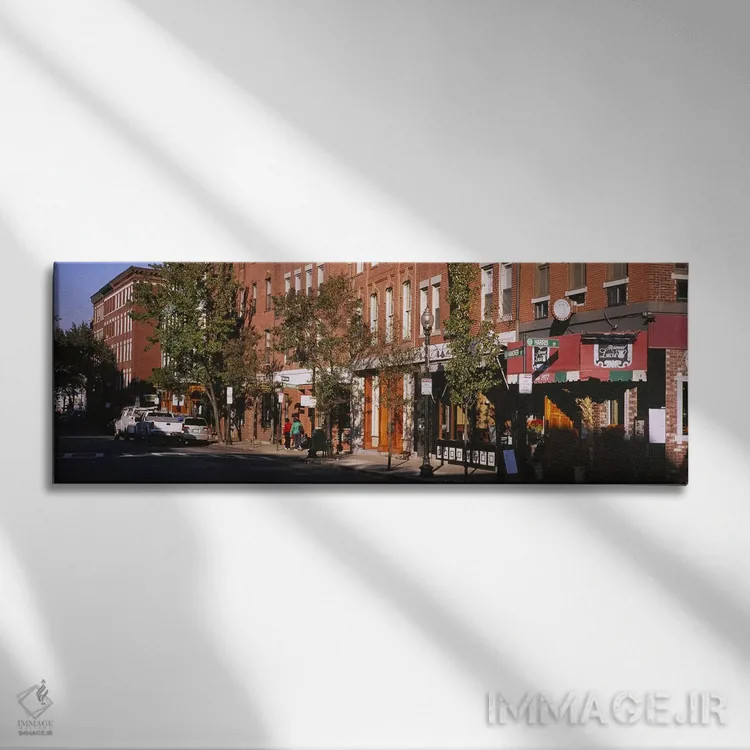 تابلو دکوراتیو North End, Boston, Massachusetts, USA,فروشگاه ها در امت… اثر پانورامیک ایمجز - نمای روبهرو روی دیوار
