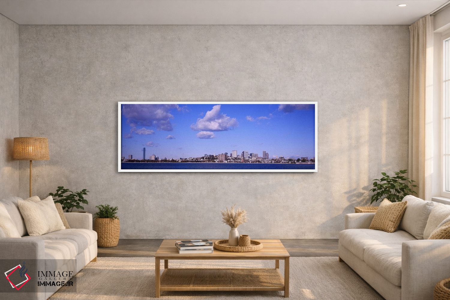 تابلو دکوراتیو Boston, Massachusetts, USA,شهر در کنار ساحل، بوستون، ما… اثر پانورامیک ایمجز - D2W
