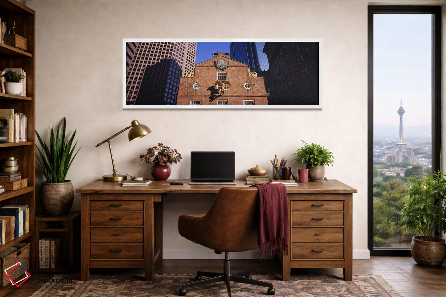 تابلو دکوراتیو Old State House, Freedom Trail, Boston, Massachusetts… اثر پانورامیک ایمجز - D1W