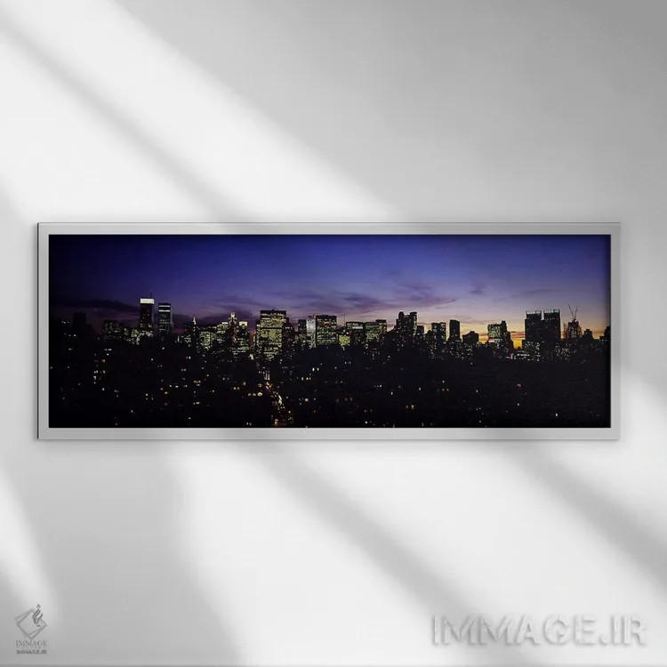 تابلو دکوراتیو Manhattan, New York City, New York State, USA,آسمان خرا… اثر پانورامیک ایمجز - نمای قابدار سفید