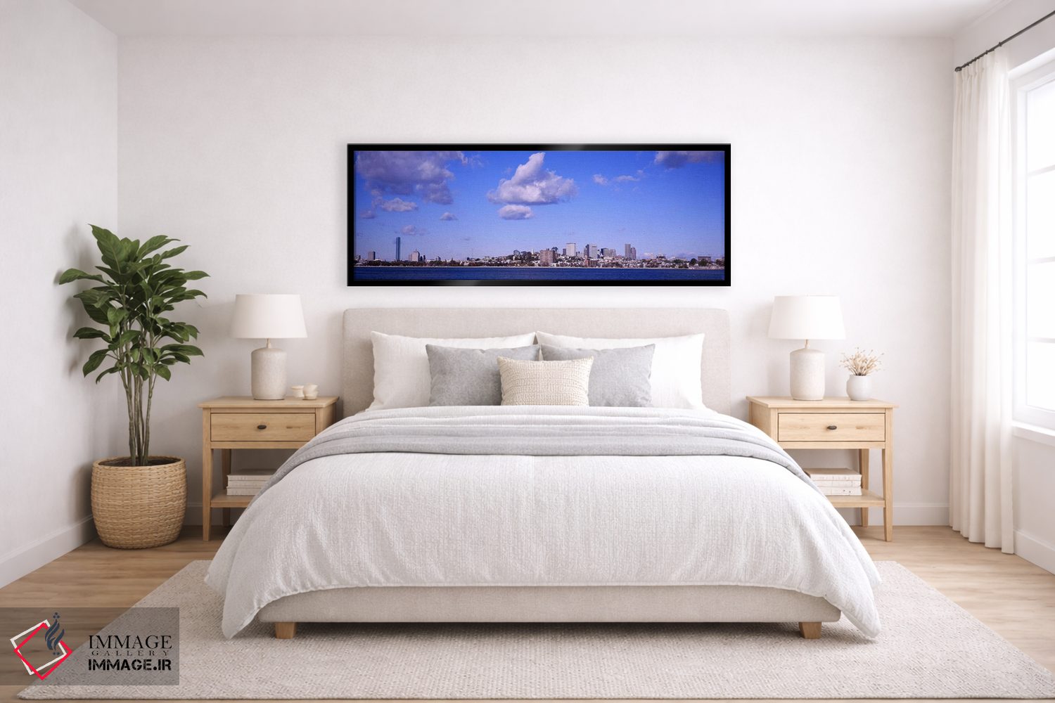 تابلو دکوراتیو Boston, Massachusetts, USA,شهر در کنار ساحل، بوستون، ما… اثر پانورامیک ایمجز - D6B