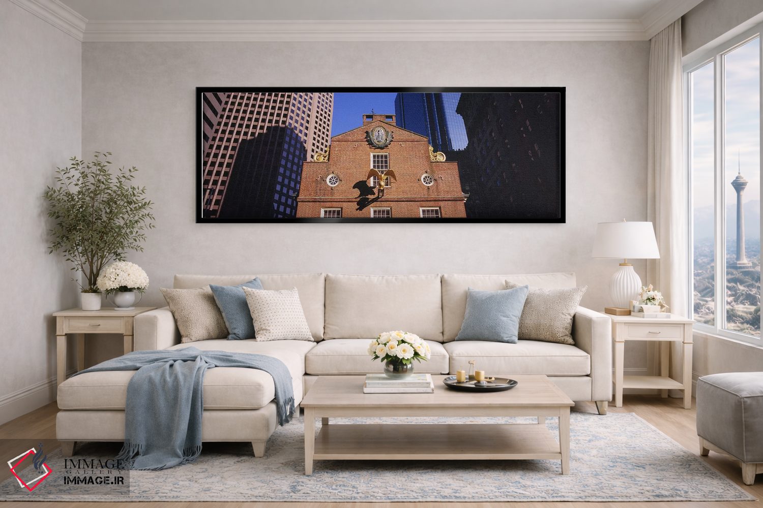 تابلو دکوراتیو Old State House, Freedom Trail, Boston, Massachusetts… اثر پانورامیک ایمجز - D6B