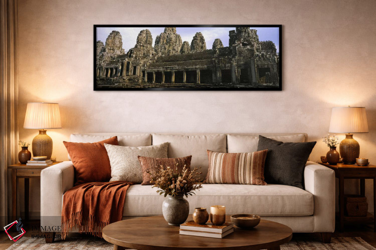 تابلو دکوراتیو Angkor Wat, Siem Reap, Cambodia,نمای رو به روی یک معبد… اثر پانورامیک ایمجز - D6B