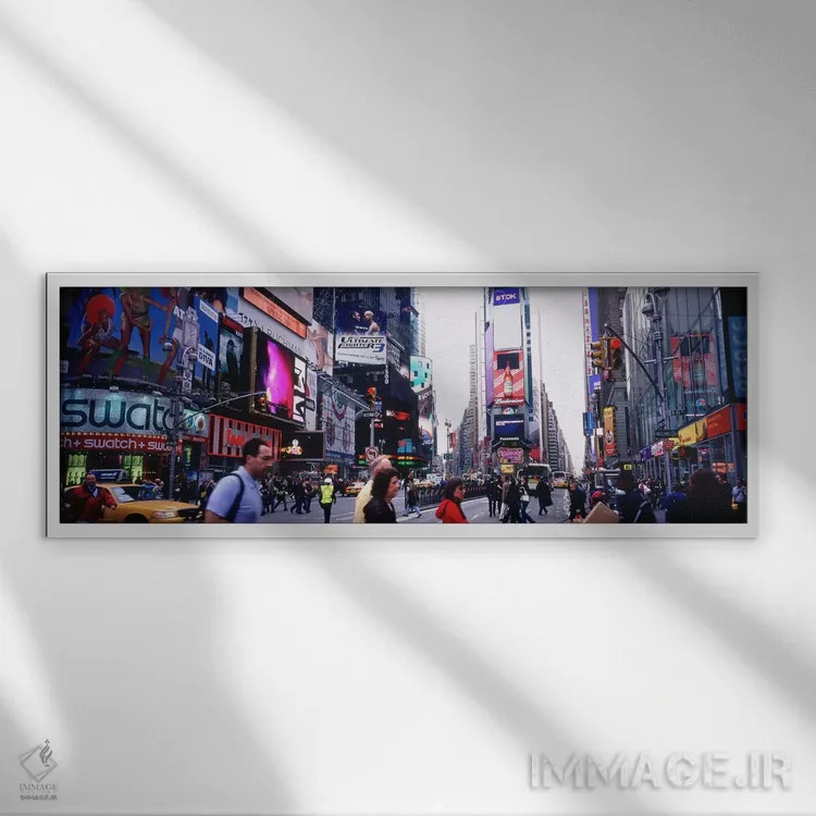 تابلو دکوراتیو Times Square, Manhattan, New York City, New York State… اثر پانورامیک ایمجز - نمای قابدار سفید