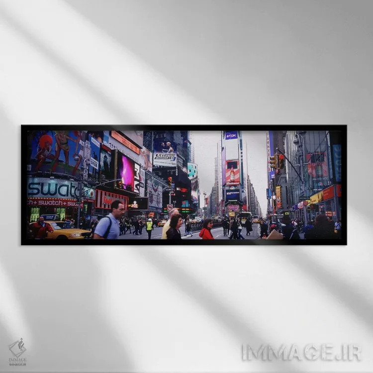 تابلو دکوراتیو Times Square, Manhattan, New York City, New York State… اثر پانورامیک ایمجز - نمای قابدار مشکی