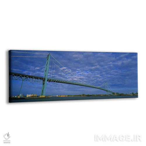 تابلو دکوراتیو Ambassador Bridge, Detroit River, Detroit, Michigan, US… اثر پانورامیک ایمجز - نمای پرسپکتیو محصول