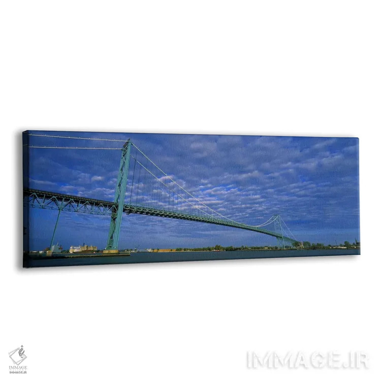 تابلو دکوراتیو Ambassador Bridge, Detroit River, Detroit, Michigan, US… اثر پانورامیک ایمجز - نمای پرسپکتیو محصول