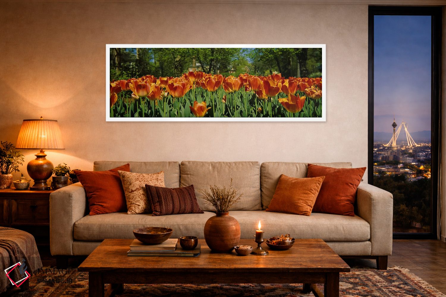 تابلو دکوراتیو Sherwood Gardens, Baltimore, Maryland, USA #2,گل های لا… اثر پانورامیک ایمجز - D4W