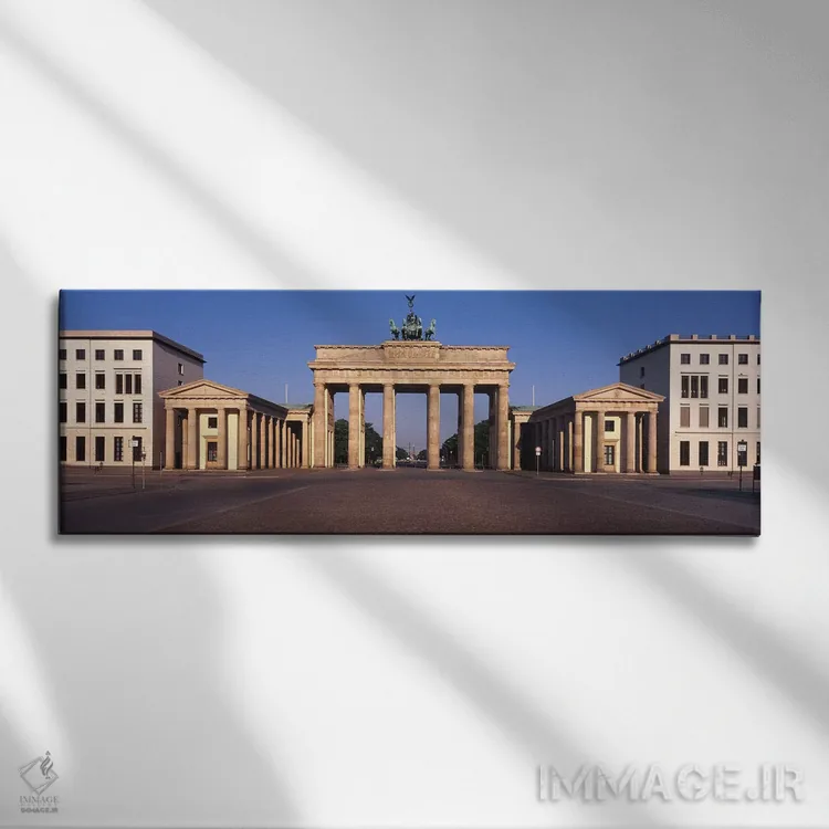 تابلو دکوراتیو Brandenburg Gate, Berlin, Germany,نمای بیرونی ساختمان… اثر پانورامیک ایمجز - نمای روبهرو روی دیوار