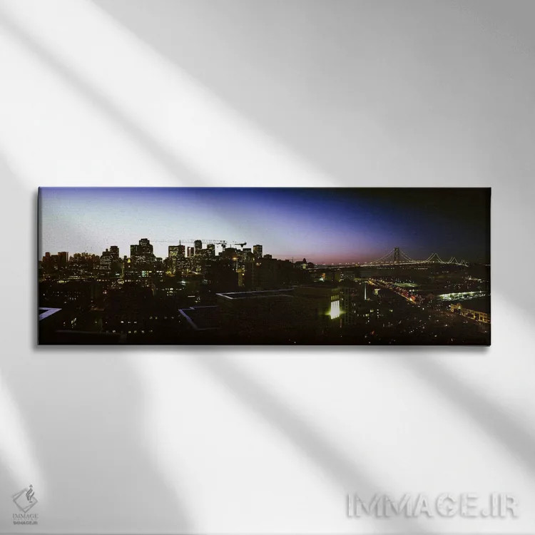 تابلو دکوراتیو San Francisco, California, USA,ساختمان های روشن شده هنگ… اثر پانورامیک ایمجز - نمای روبهرو روی دیوار